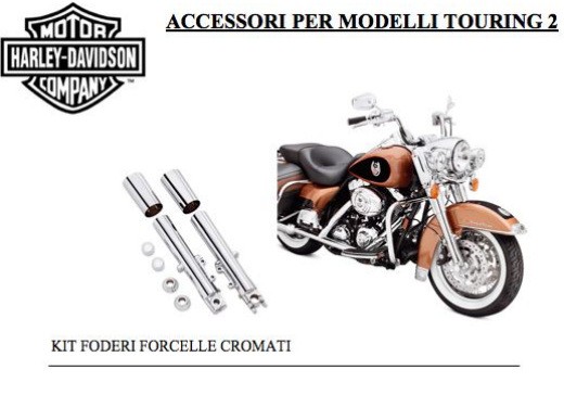 Harley-Davidson kit foderi forcelle cromate